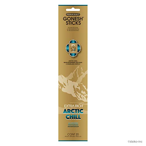 Gonesh Incense Sticks Extra Rich Collection Arctic Chill, 20 Piece