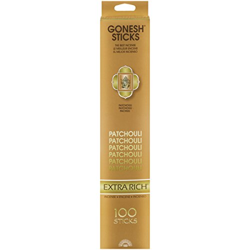 Gonesh Extra Rich Collection Patchouli – 100 Stick Pack-Incense Count