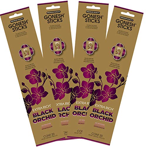 Gonesh Black Orchid 4-Pack Incense