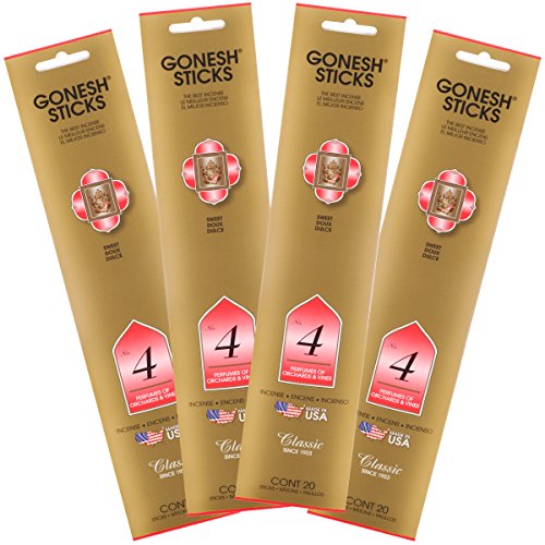 Gonesh Classic Collection #4 Incense (4 Pack), 4 Piece