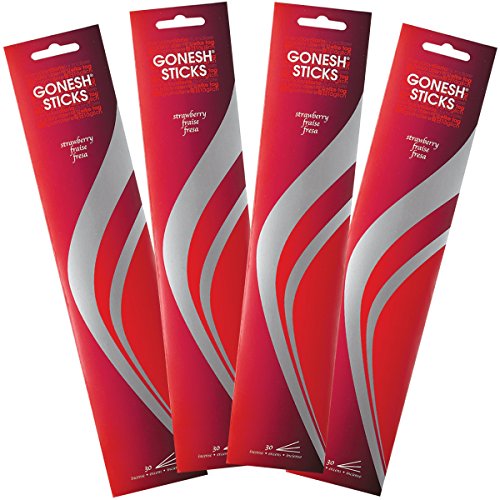 Gonesh Strawberry-4 PACKS-120 Total Everyday Incense