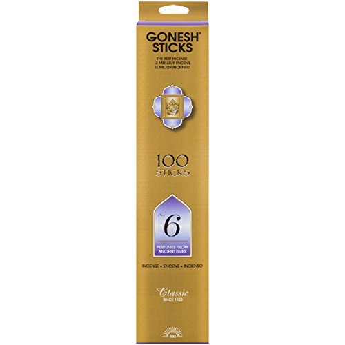 Gonesh Collection #6 – 100 Stick Pack – Classic Incense Count