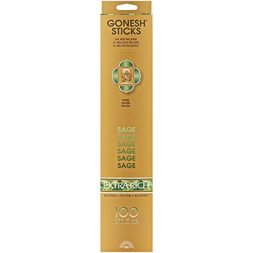 Gonesh Extra Rich Collection Sage – 100 Stick Pack-Incense Count